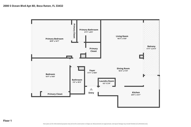2000 S Ocean Boulevard 8-D, Boca Raton, FL 33432