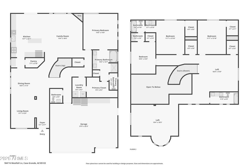 Image 50 of property listing at 1847 N WESTFALL Lane, Casa Grande, AZ 85122