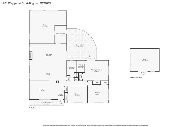 801 Waggoner Drive, Arlington, TX 76013