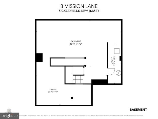 3 MISSION LN, Sicklerville, NJ 08081