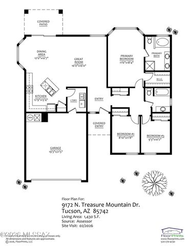 9172 N Treasure Mountain Drive, Tucson, AZ 85742