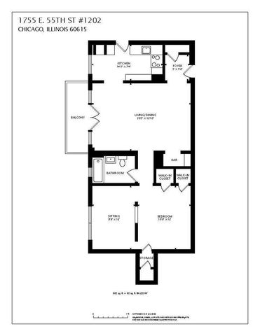 1755 E 55th Street 1202, Chicago, IL 60615