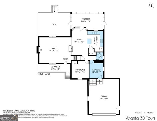 3015 Seagull Drive, Duluth, GA 30096