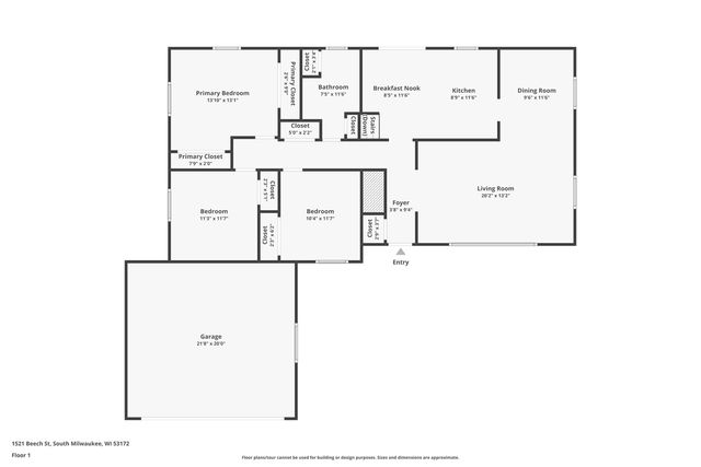 1521 Beech STREET, South Milwaukee, WI 53172