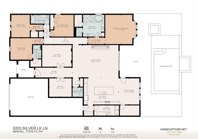 6203 Silver Lake Lane, Manvel, TX 77578