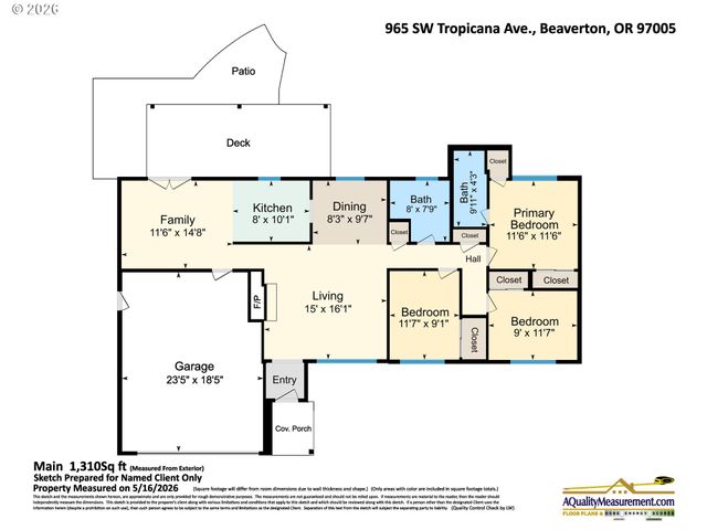 965 Sw TROPICANA Ave, Beaverton, OR 97005