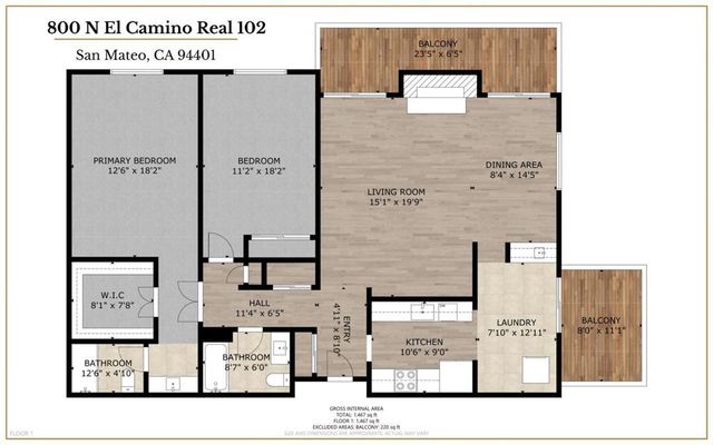800 N El Camino Real 102, San Mateo, CA 94401