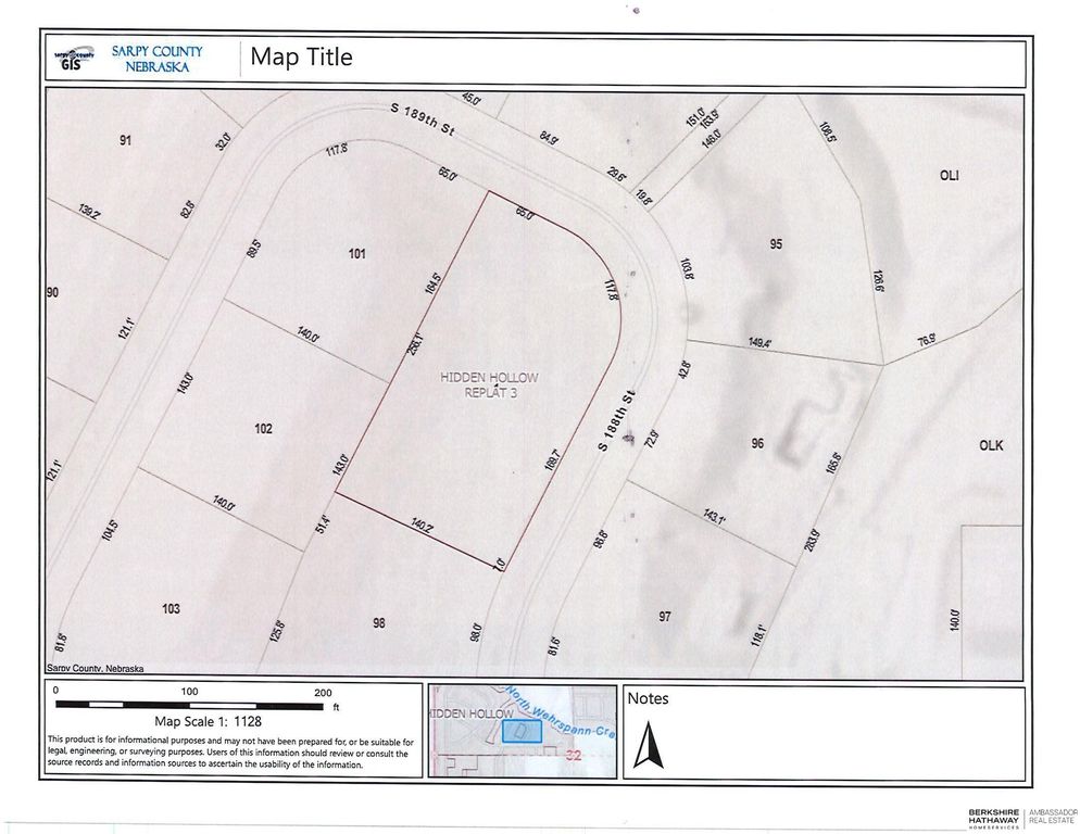 Lot 1 Hidden Hollow Replat 3 Street, Gretna, NE 68022