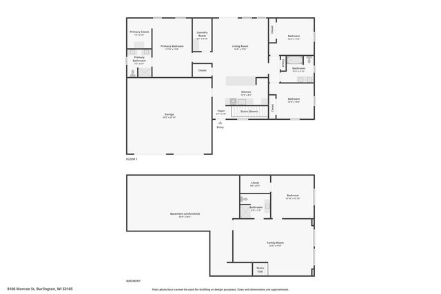 8106 Monroe STREET, Burlington, WI 53105