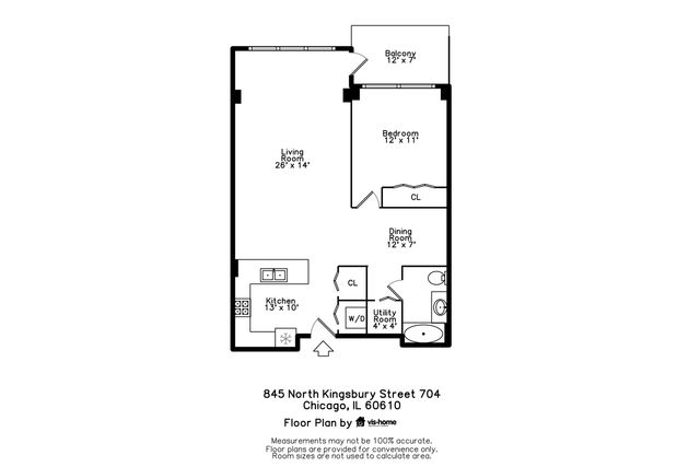 845 N Kingsbury Street 704, Chicago, IL 60610