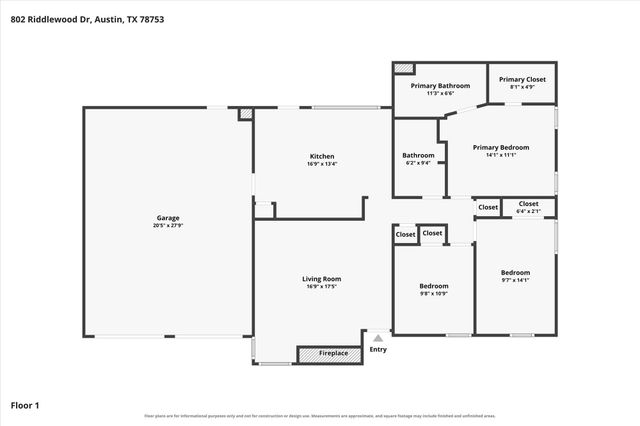 802 Riddlewood DR, Austin, TX 78753