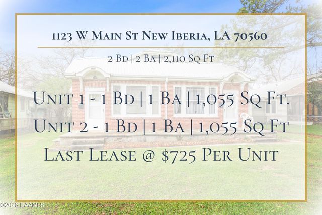 1123 W Main Street, New Iberia, LA 70560