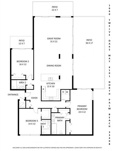 1660 Twelve Oaks Way 101 & 50 Ft. Dock & 30k L, North Palm Beach, FL 33408