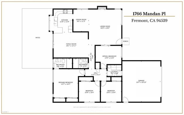 1766 Mandan Place, Fremont, CA 94539