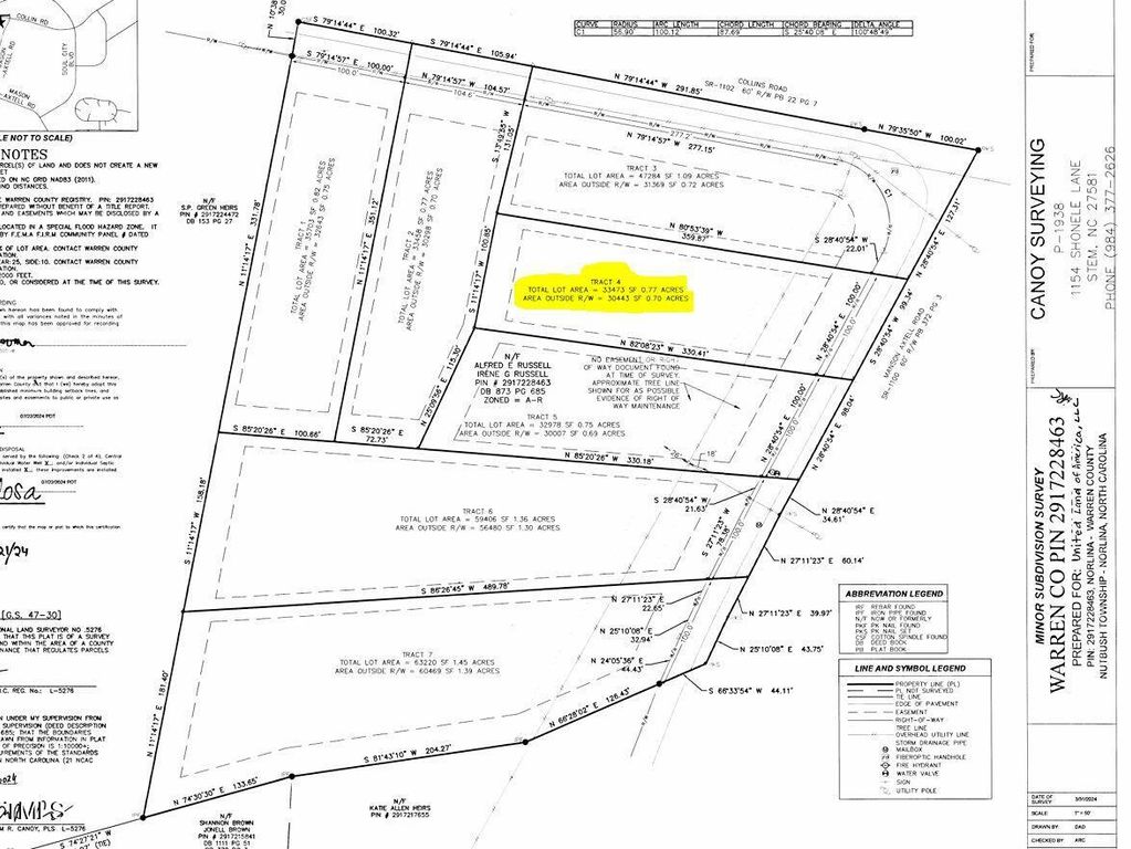 0 Collins Road, Lot 4, Manson, NC 27553