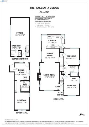 816 TALBOT AVENUE, Albany, CA 94706