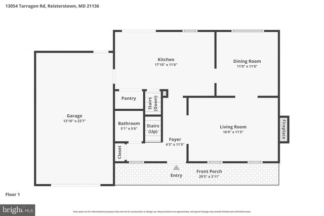 13054 TARRAGON RD, Reisterstown, MD 21136