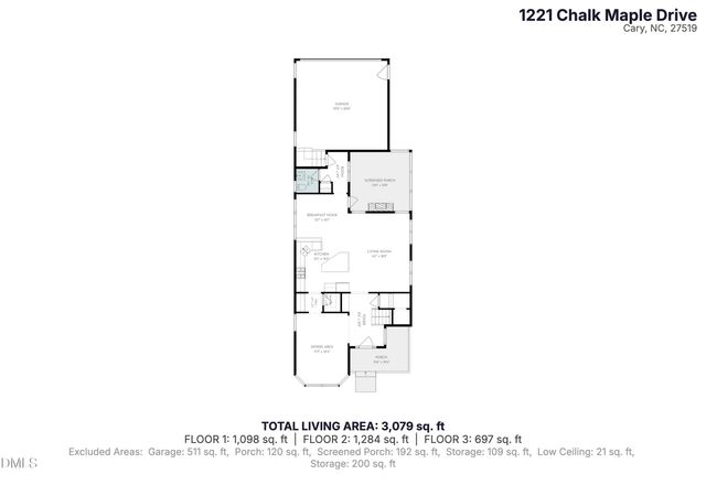 1221 Chalk Maple Drive, Cary, NC 27519