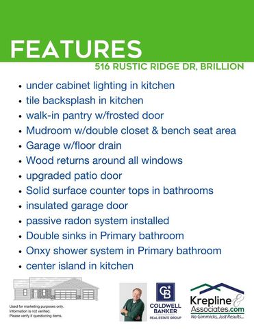 516 RUSTIC RIDGE DRIVE, Brillion, WI 54110