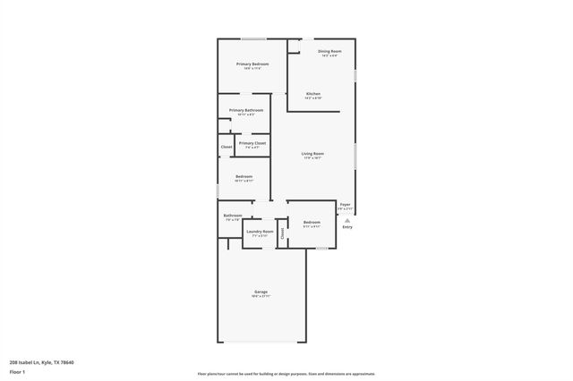 208 Isabel LN, Kyle, TX 78640