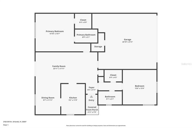 2163 DILL DRIVE, Orlando, FL 32837