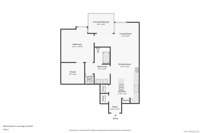 800 The Mark Ln 2703, San Diego, CA 92101