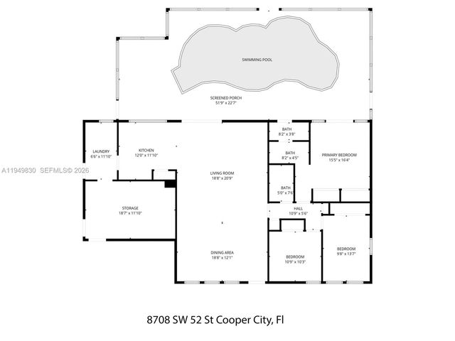 8708 SW 52nd St, Cooper City, FL 33328