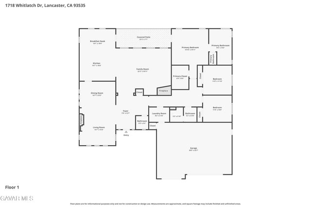 1718 Whitlatch Drive, Lancaster, CA 93535