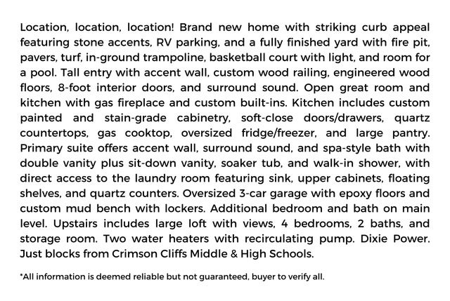 4626 S 380 E, Washington, UT 84780