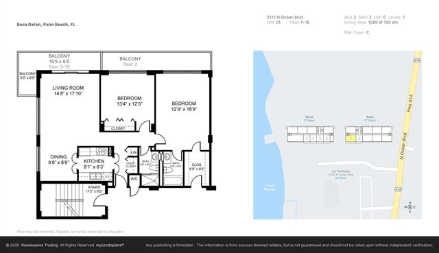2121 N Ocean Boulevard 1201e, Boca Raton, FL 33431