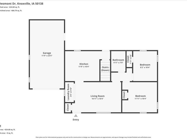 1117 W Desmont Drive, Knoxville, IA 50138