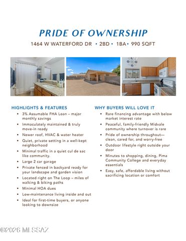 1464 W Waterford Drive, Tucson, AZ 85746