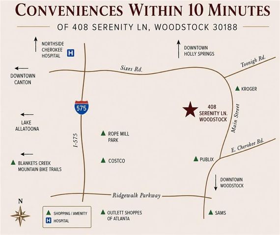 408 Serenity Lane, Woodstock, GA 30188