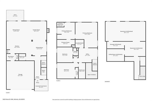 1632 Drew NW Drive, Atlanta, GA 30318