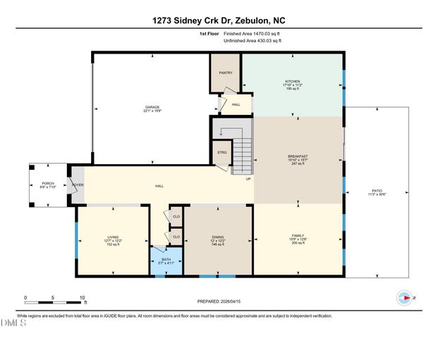 1273 Sidney Creek Drive, Zebulon, NC 27597