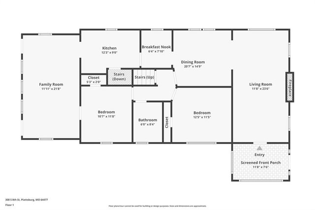 308 S 8th Street, Plattsburg, MO 64477