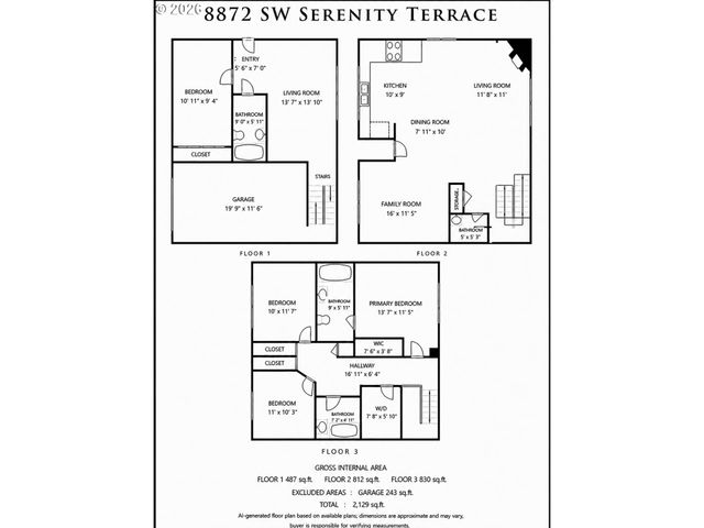 8872 Sw SERENITY Ter, Beaverton, OR 97007