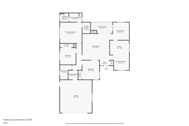 1644 W Date Ave, Porterville, CA 93257