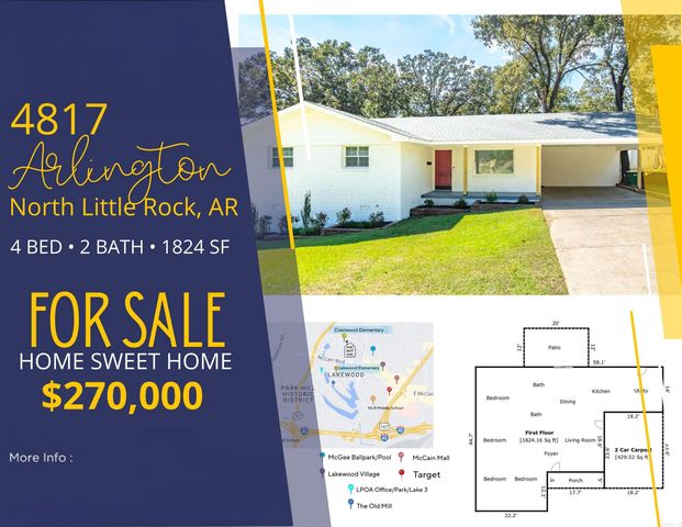 4817 Arlington Drive, North Little Rock, AR 72116