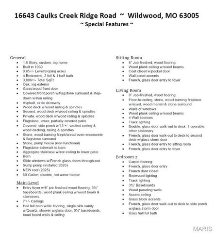 16643 Caulks Creek Ridge Road, Wildwood, MO 63005