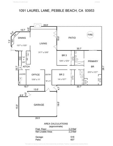 1091 Laurel Lane, Pebble Beach, CA 93953