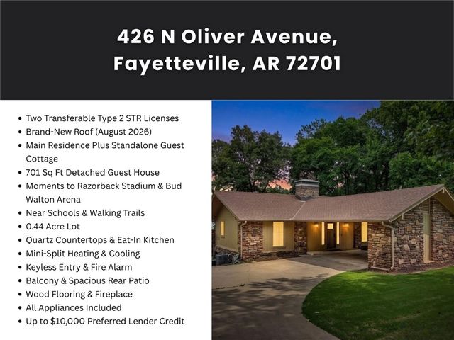 426 N Oliver Avenue, Fayetteville, AR 72701