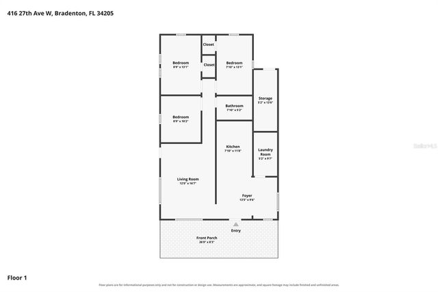 416 27TH AVENUE W, Bradenton, FL 34205
