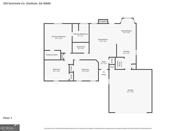 304 Seminole Circle, Statham, GA 30666