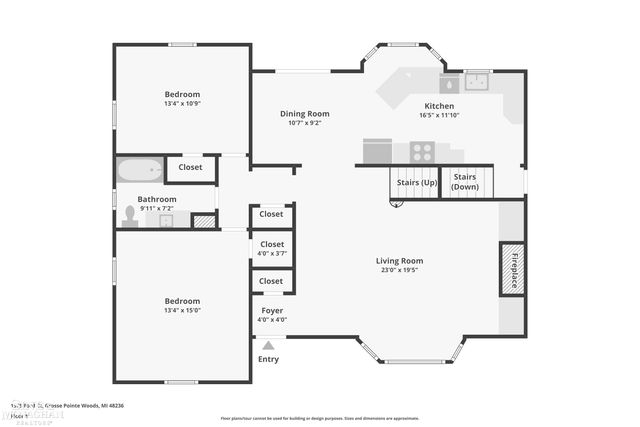 1575 FORD Court, Grosse Pointe Woods, MI 48236