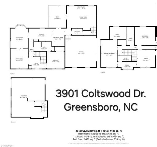 3901 Coltswood Drive, Greensboro, NC 27406
