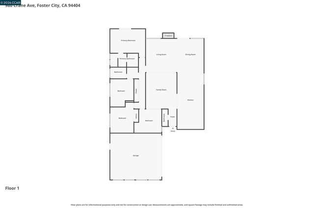 980 Crane Ave, Foster City, CA 94404