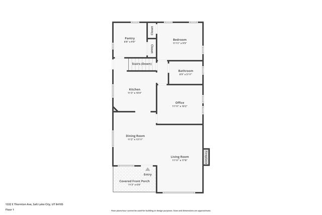1332 E THORNTON AVE, Salt Lake City, UT 84105