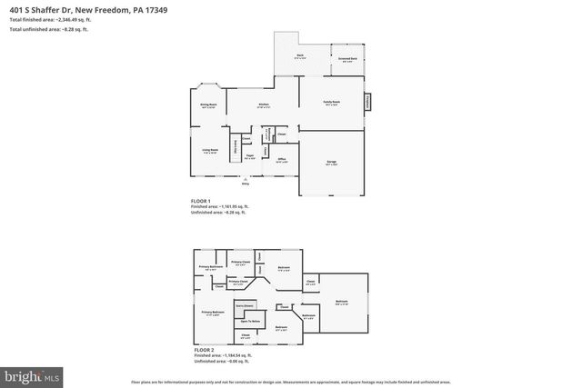 401 S SHAFFER DR, New Freedom, PA 17349