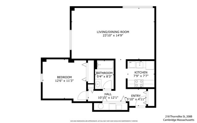 218 Thorndike St 208B, Cambridge, MA 02141
